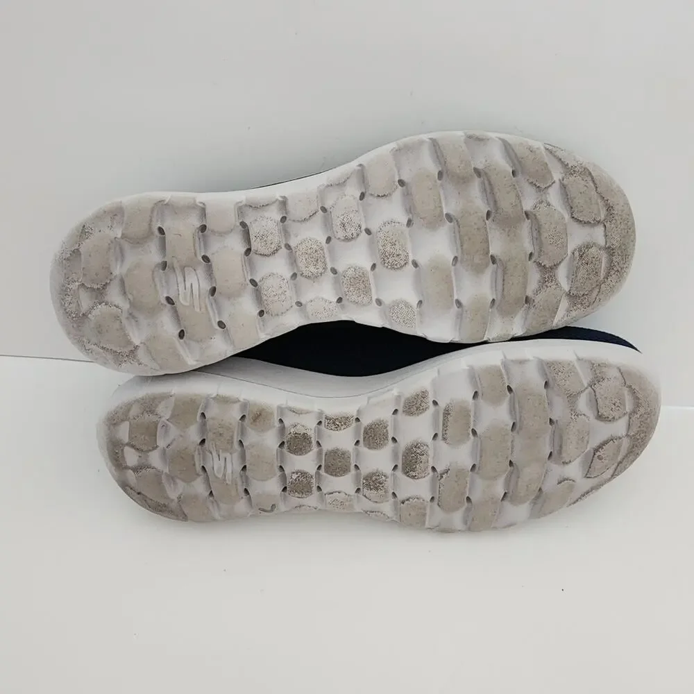 Skechers‎ Air Cooled GO WALK Joy Vela blue slip on comfort shoes womens size 10